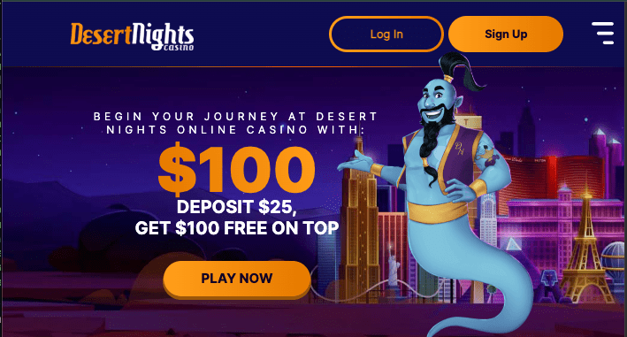Desert Nights Casino Promo desktop banner